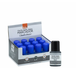 TINTA P/MARCADOR QUADRO BCO.20ML PTO C/12 TR6002